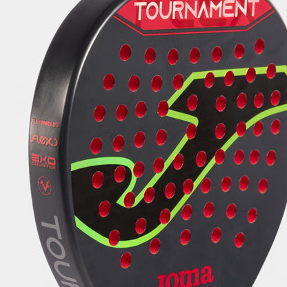 Raquete de padel Tournament preto vermelho