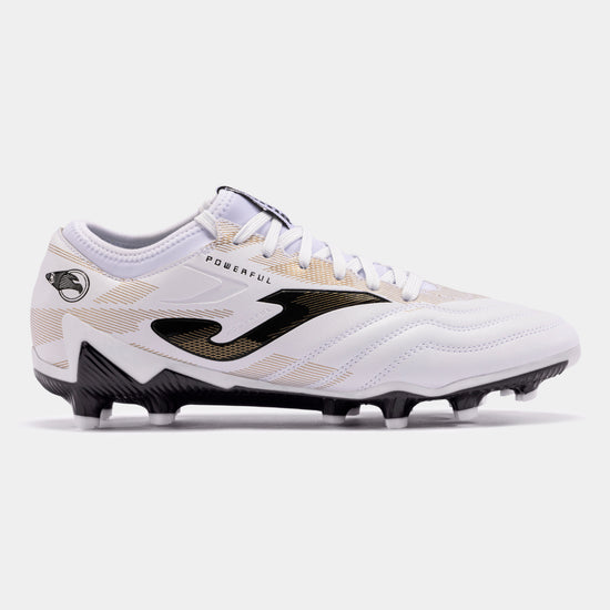 Chuteiras Powerful 24 terreno forme FG branco dourado