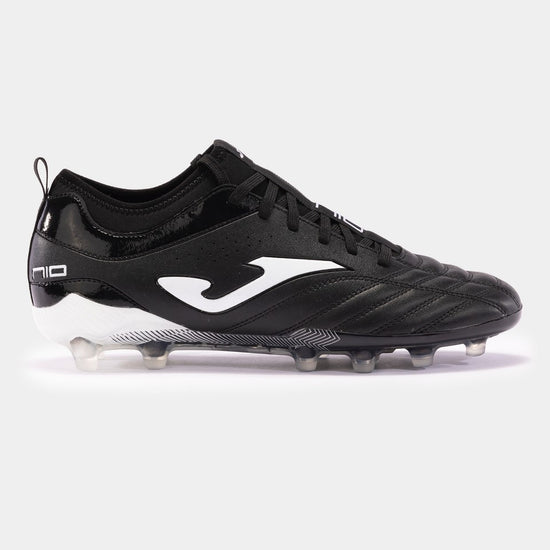 Chuteiras Numero-10 24 terreno forme FG preto branco