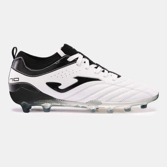 Chuteiras Numero-10 24 terreno forme FG branco preto