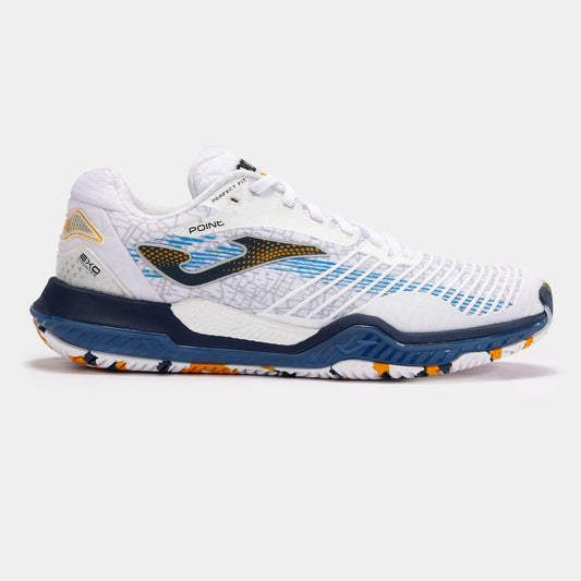 Sapatilhas Point Men 24 argila homem branco azul