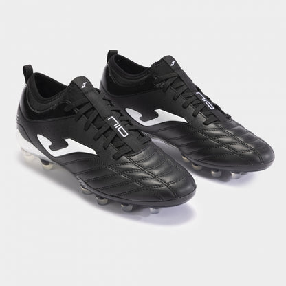 Chuteiras Numero-10 24 terreno forme FG preto branco