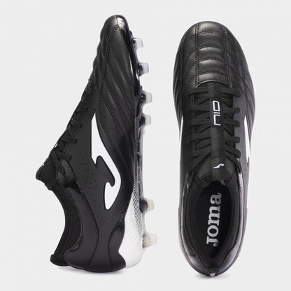 Chuteiras Numero-10 24 terreno forme FG preto branco