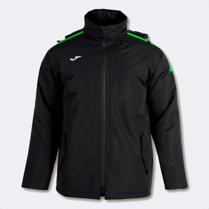 ANORAK TRIVOR NEGRO VERDE FLÚOR