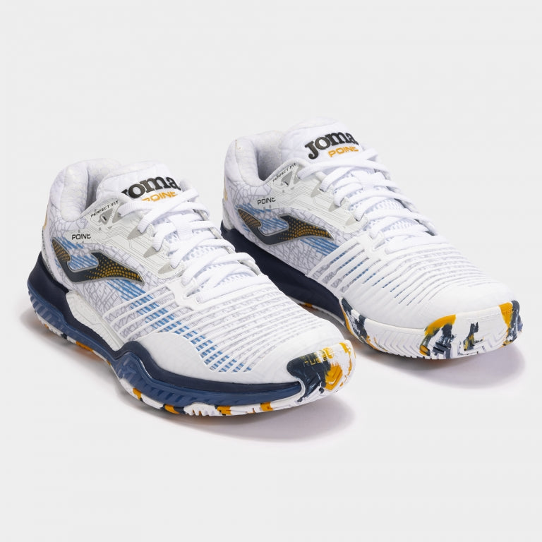 Sapatilhas Point Men 24 argila homem branco azul