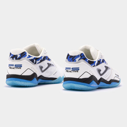 Sapatilhas futsal Fs Reactive 24 indoor branco azul royal