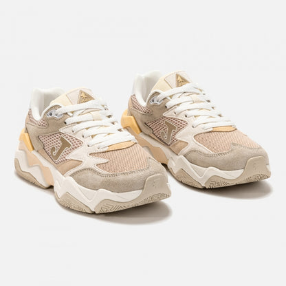 SAPATILHAS CASUAL C1400 LADY 25 MULHER BEGE ROSA