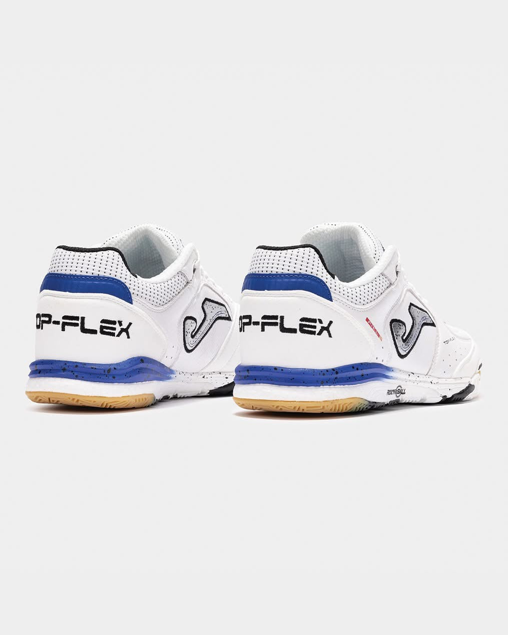 SAPATILHAS TOP FLEX REBOUND BRANCO E AZUL INDOOR