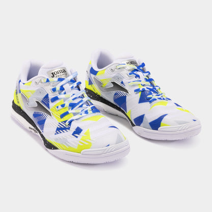 Sapatilhas futsal Regate Rebound 24 indoor branco amarelo