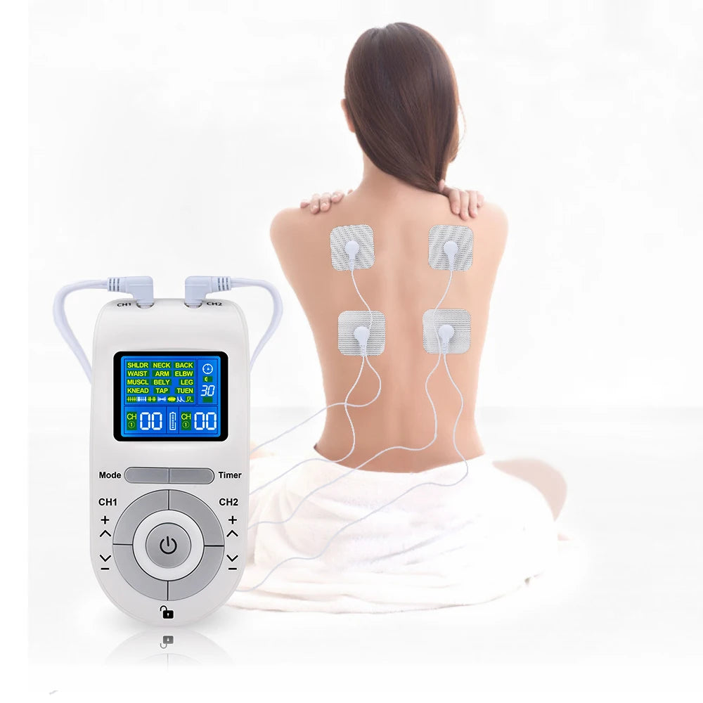 Estimulador muscular elétrico Tens EMS