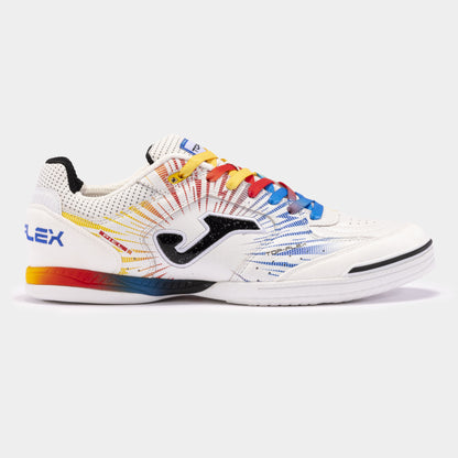 Sapatilhas futsal Top Flex 24 indoor branco vermelho