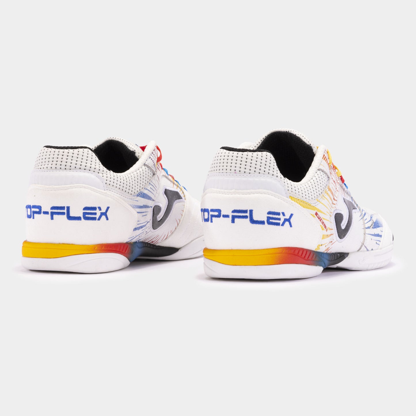 Sapatilhas futsal Top Flex 24 indoor branco vermelho