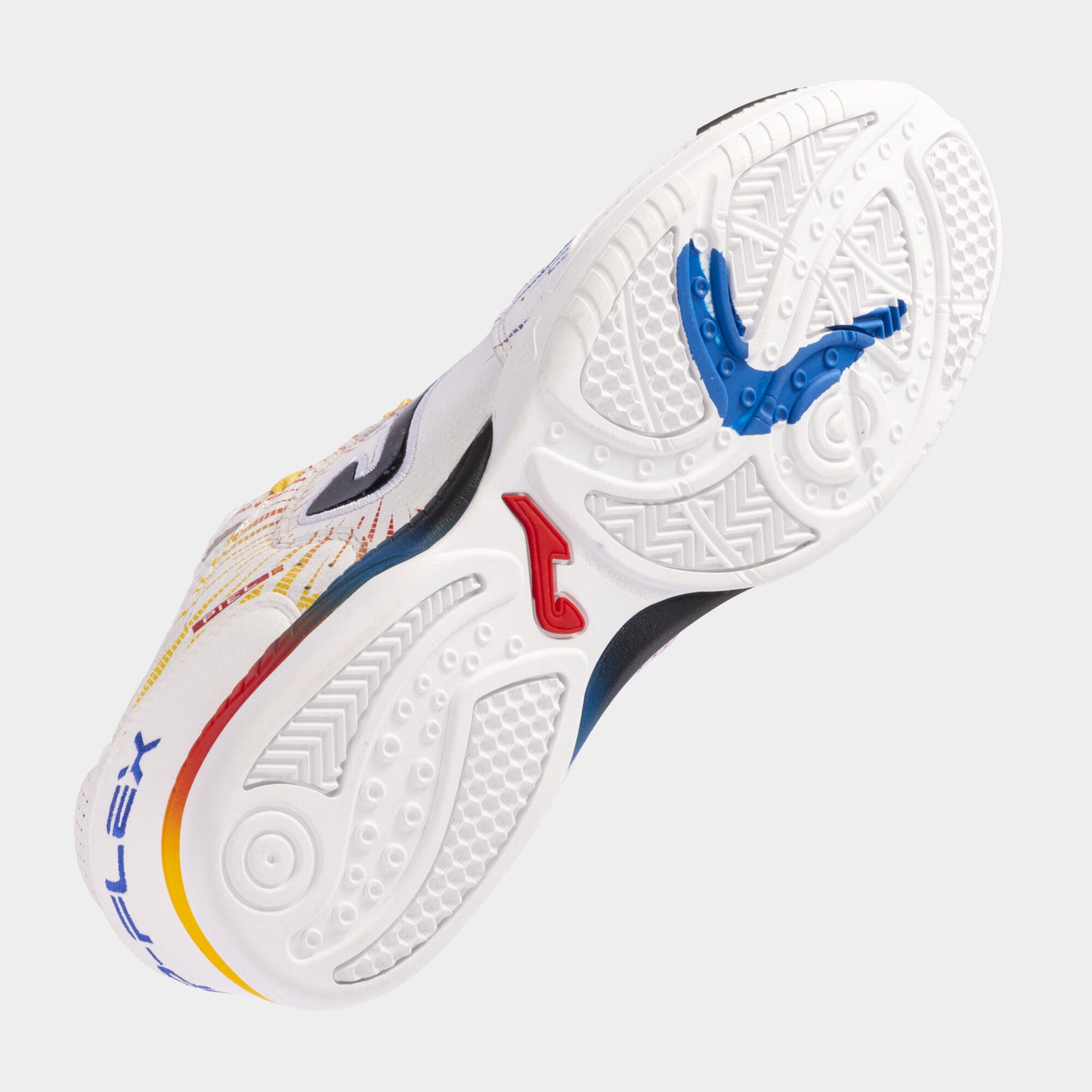 Sapatilhas futsal Top Flex 24 indoor branco vermelho