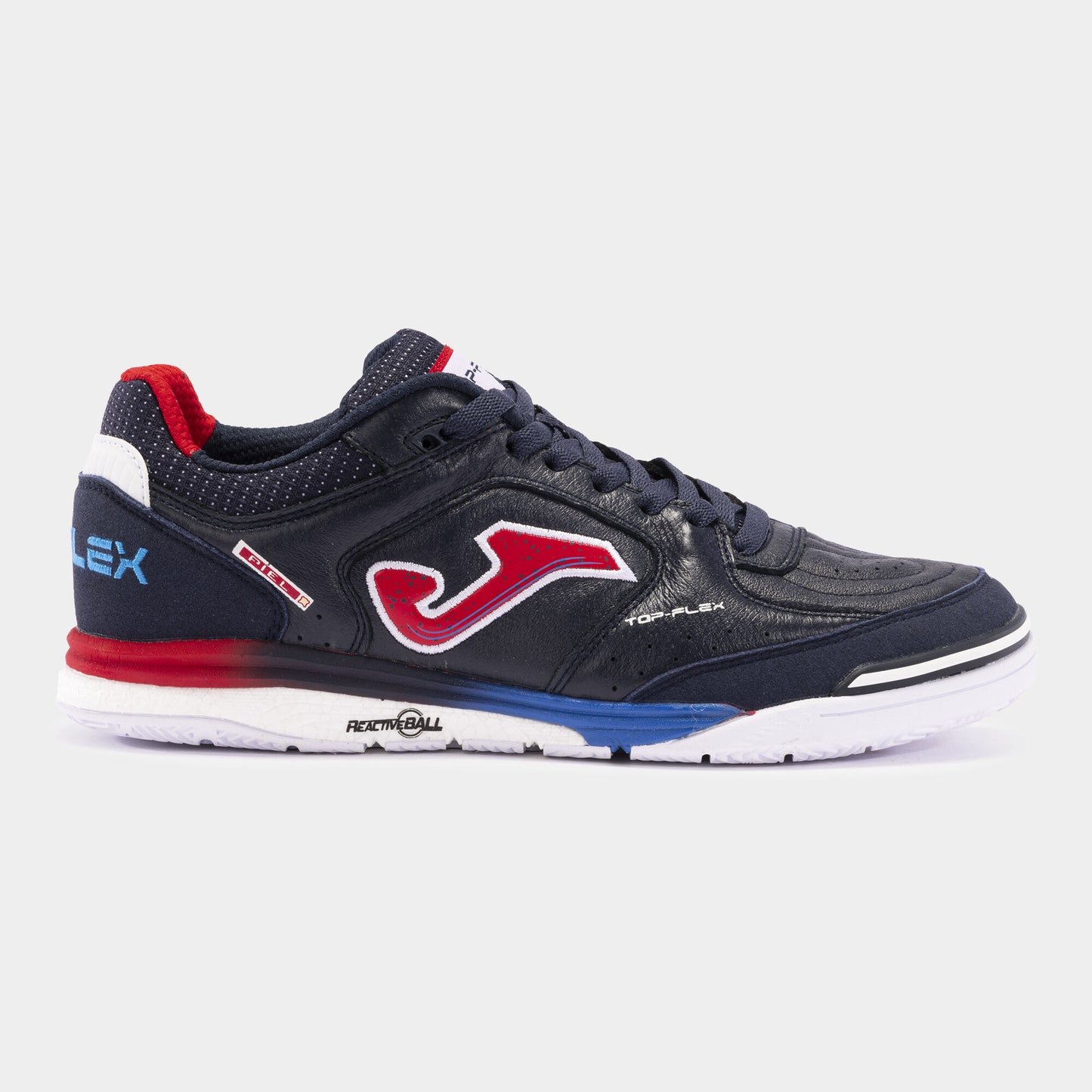Sapatilhas futsal Top Flex Rebound 24 indoor azul marinho vermelho