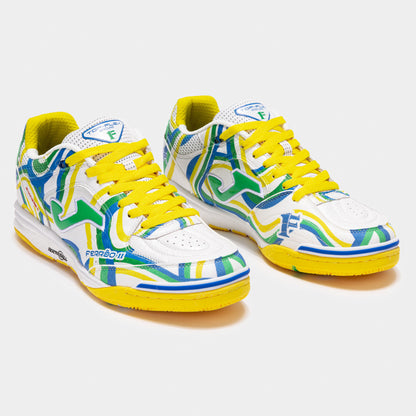 Sapatilhas futsal Top Flex Rebound 24 Ferrão indoor branco verde