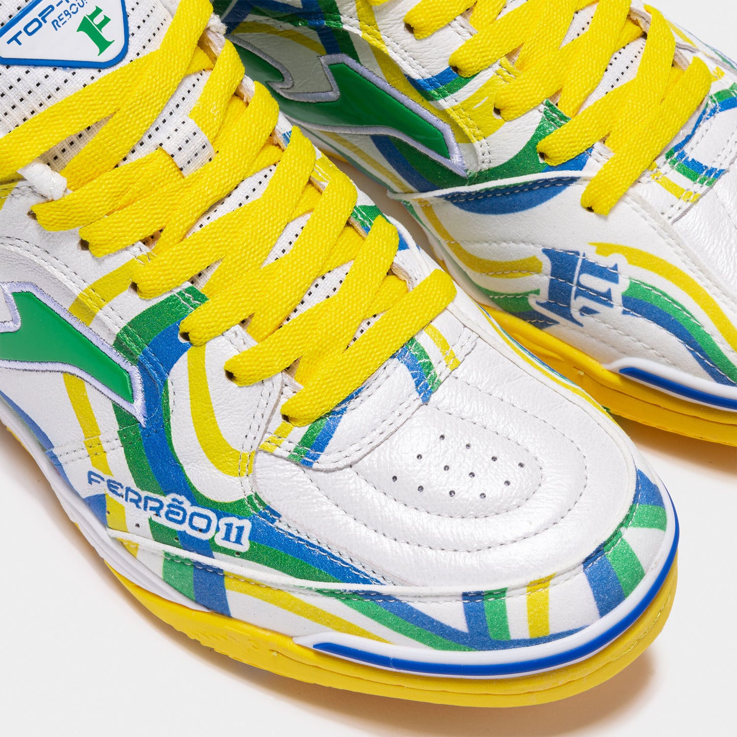 Sapatilhas futsal Top Flex Rebound 24 Ferrão indoor branco verde